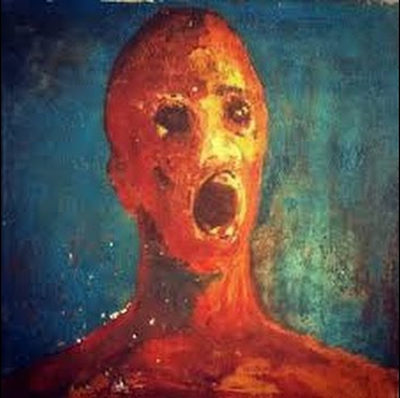 Anguished Man Painting